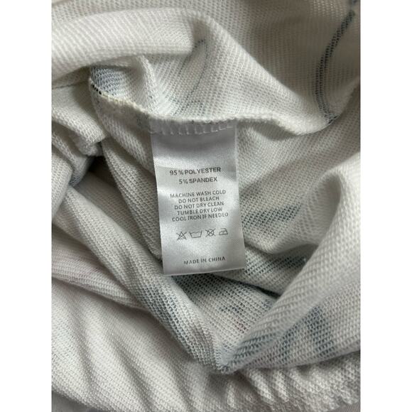 ACEGolfs Stickman Golfer Asymmetrical 1/4 Zip Pullover Women's Sz L  White - Picture 6 of 9